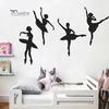 Home Kit Creative Ballet Girl PVC Wall Sticker Waterproof Kids Bedroom Decal Home Decor
