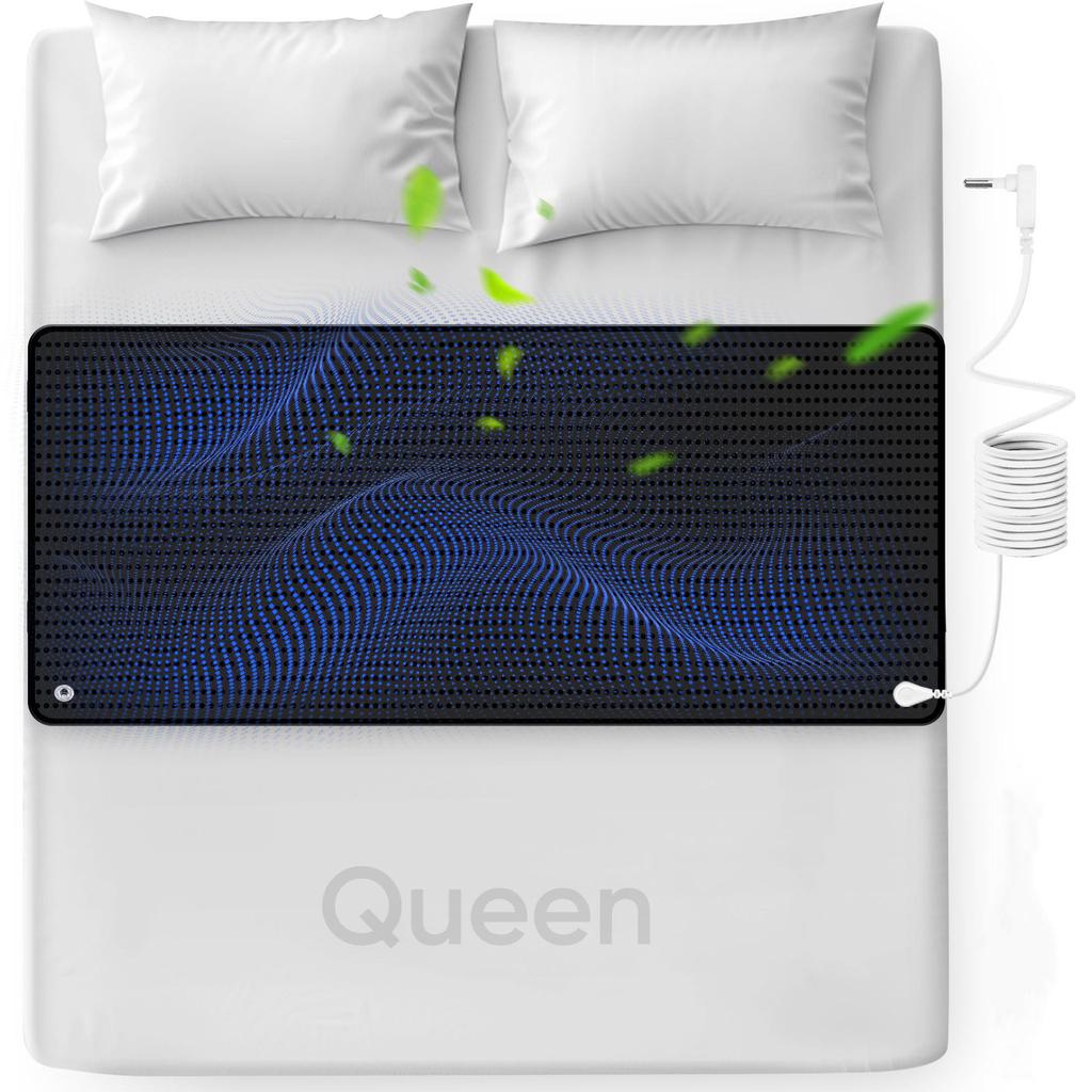 Grounding Mat for Bed, 27''×60'', Indoor Sleep & Pain Relief with Grounding Cord