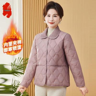 Женская стеганая хлопковая куртка с капюшоном