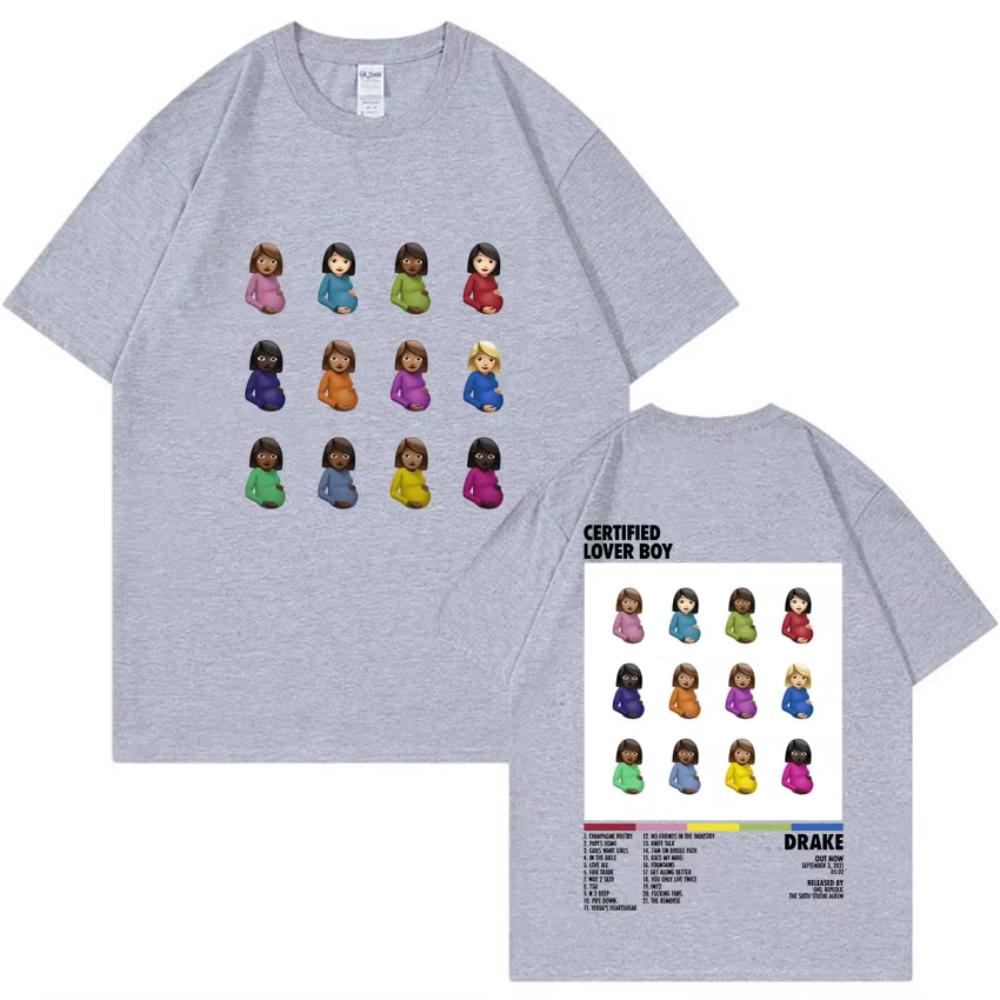 Rapper Drake Certified Lover Boy Album Print Graphic Hot Sale TShirt Casual Fashion T-shirt Men Women Cotton Oversized Tee Shirt