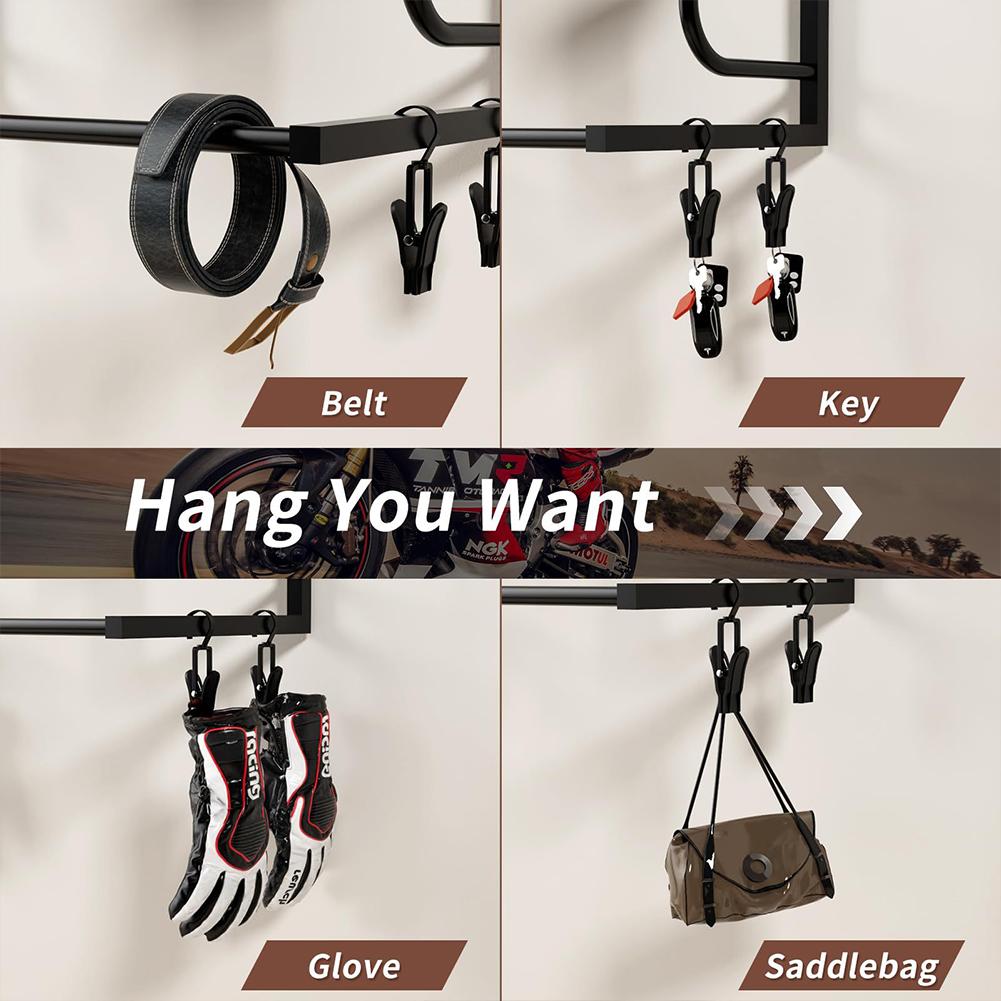 Motorcycle Helmet Holder Riding Suit Wall Mount Double Helmets Stand Wall Mount Plate Rack Display Storage Rack Moto Accessories