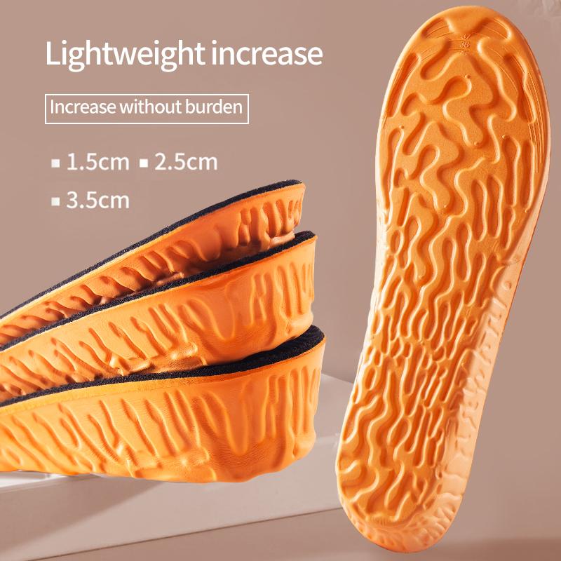 1.5-3.5cm Orthopedic Height Increase Insoles for Women Men Invisiable Boost 1.5-3.5cm Memory Foam Shoes Pad Breathable Feet Care Insole