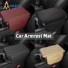 Подлокотник автомобиля из искусственной кожи, 1 шт., защитная подушка для подлокотника центральной консоли с карманами для хранения, чехол для ящика для хранения подлокотников
