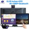 Dashcam Car Dvr GPS WIFI 4K 10.26 Inch 2160P 1080P Dual Lens Front Rear Night Vision 170° Bluetooth Audio