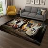 3D Ковер-ковер с логотипом Fender Guitar Bass Instrument Music для спальни, гостиной, дивана, придверный коврик, домашний декор, коврик, противоскользящий, подарок