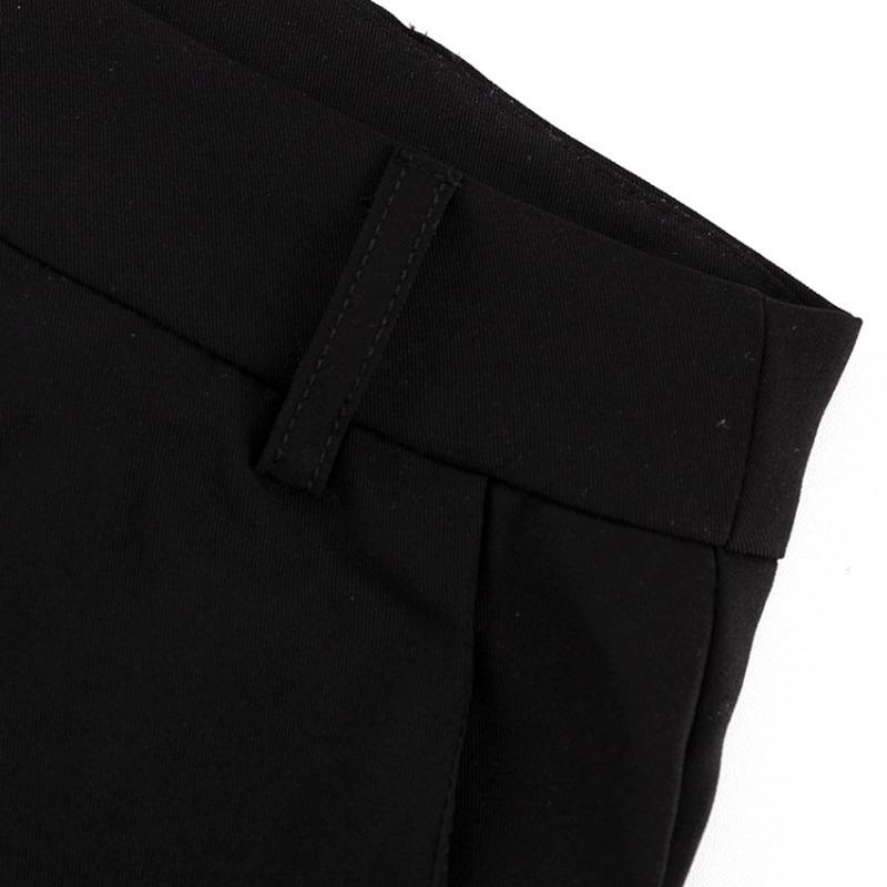 Fashion Black Office Skirts For Women Elegant High Waist Slit Long Skirt Casual Chic Female Skirt