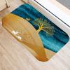 Коврик для входной двери с золотым принтом для кухни, ванной, коралловый бархатный ковер, красочный коврик для дома, нескользящий коврик, домашний декор