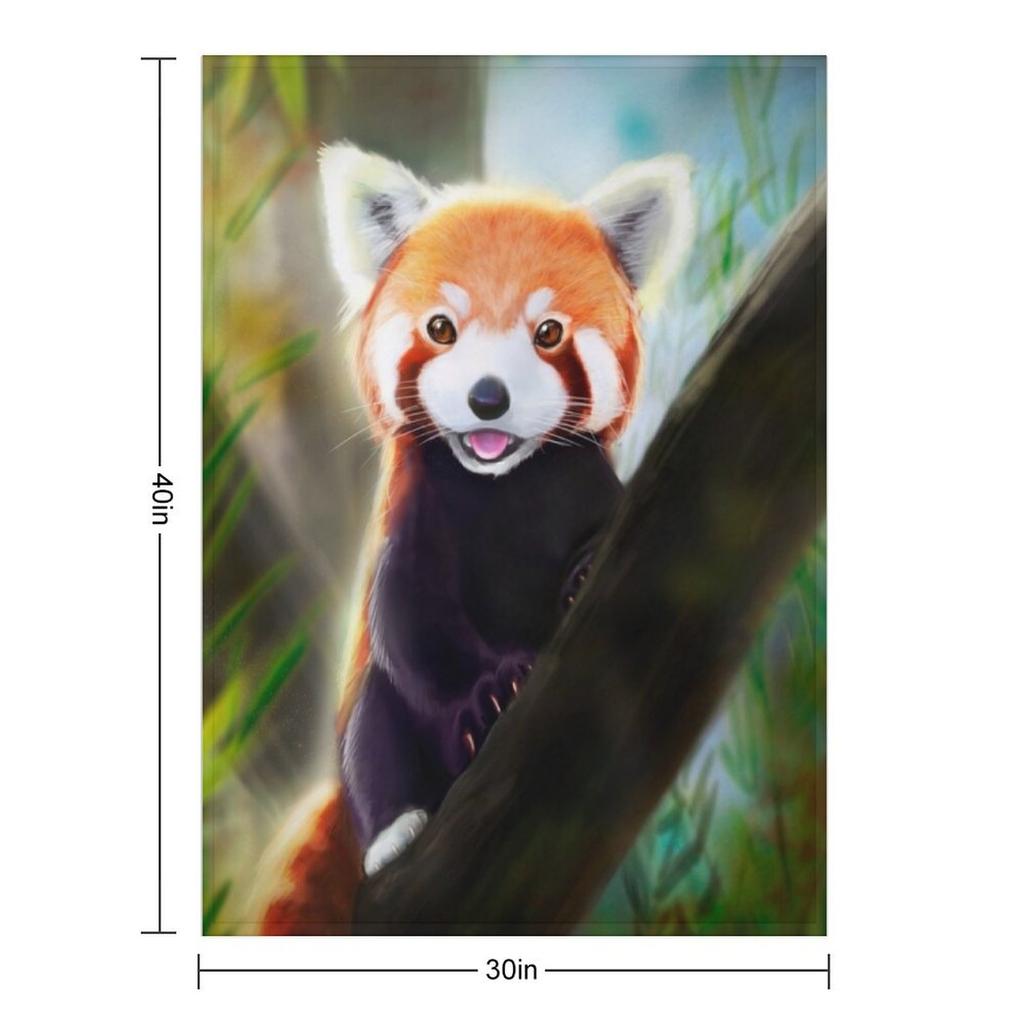 Red Panda Throw Blanket Moving Vintage Sofas Bed linens Blankets