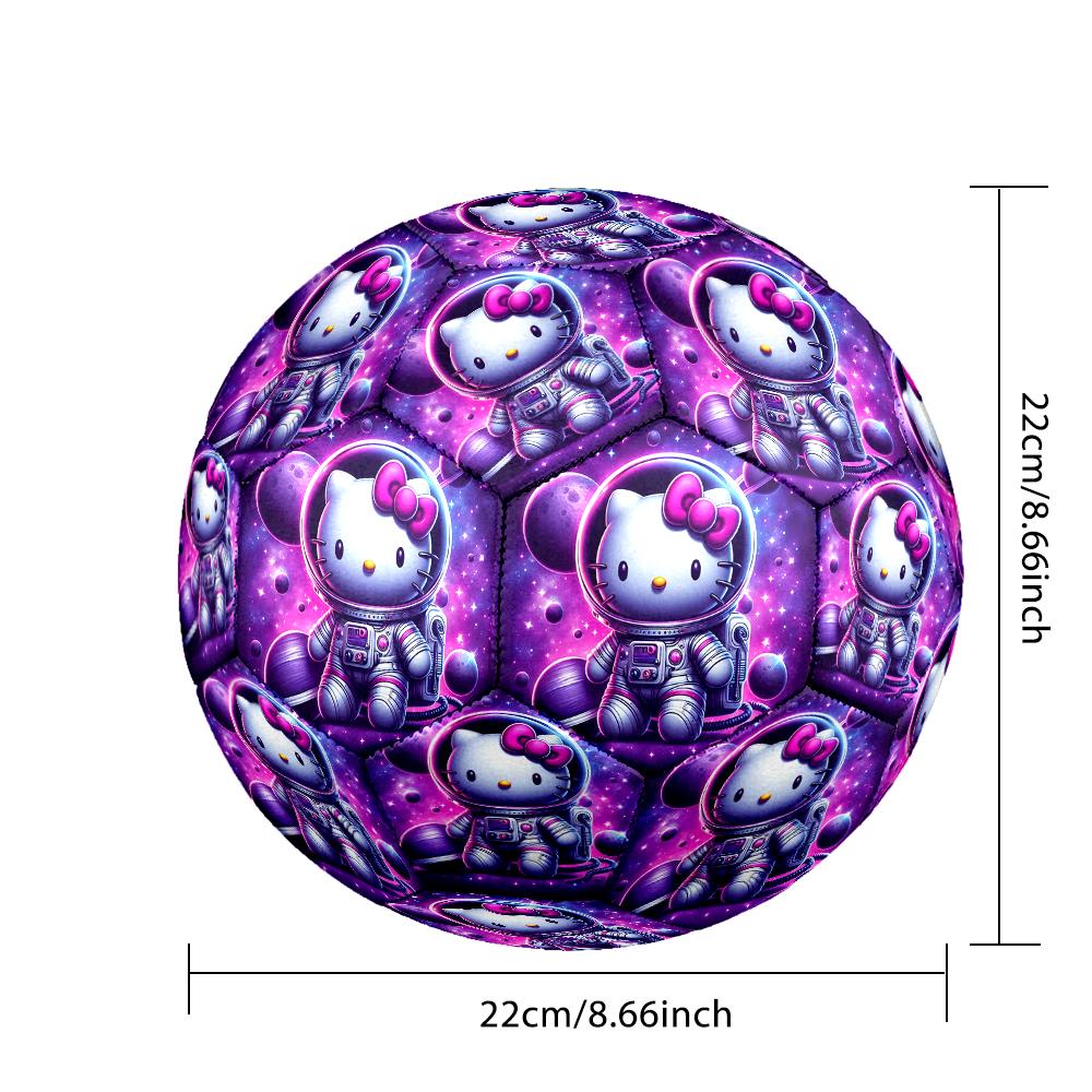 1pc Hello Kitty Pattern Football, Size 5 Soccer Ball Outdoor Athletic Training Ball, Unique Style, Exquisite Holiday Gift