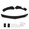 Front Bumper Lip Spoiler 4 Parts Form Universal Modification Aggressive DecorationGlossy Black