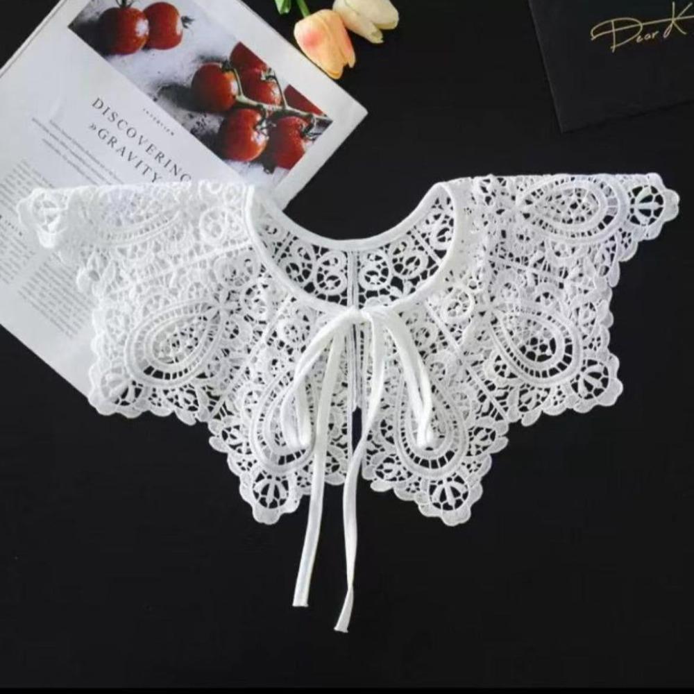 Lace Hollow Collar Detachable Shawl Decoration New Fake Collar Women