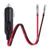 YFFSFDC Car Cigarette Lighter Extension Cable for Power Plug 16AWG Pure Copper Wire Core with LED High and Supports 15A of High Current 12V/24V Cars,