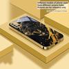 Спокойная черная пантера Для Samsung A 01 52S A04 A05S A10 A12 A13 22 23 24 36 42 M02 Note 10 20Ultra 8 9 Золотой стеклянный чехол для телефона