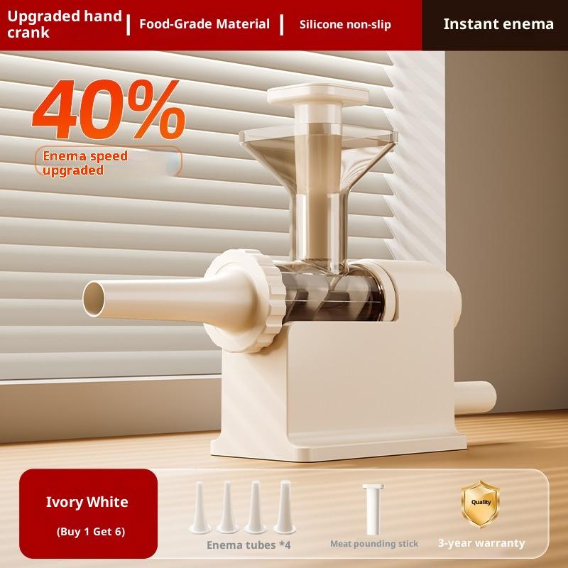 Manual Sausage Stuffer Machine Meat Grinder Filling Maker With Tubing Units For Homemade Production