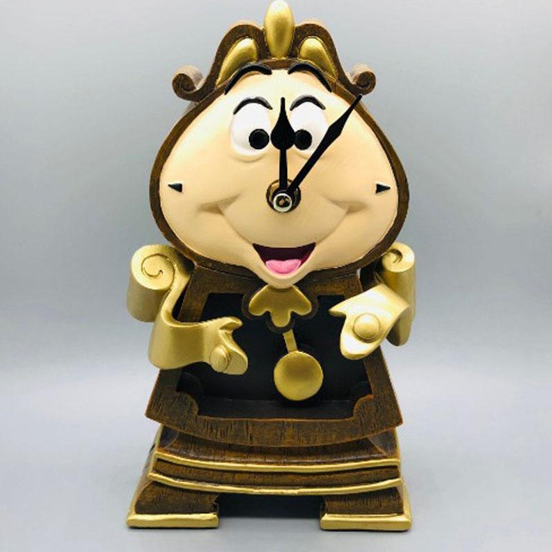 Anime Figure Beauty And The Beast Lumiere Night Light Candlestick Cogsworth Clock Desktop Decoratio Toys Durable Gift