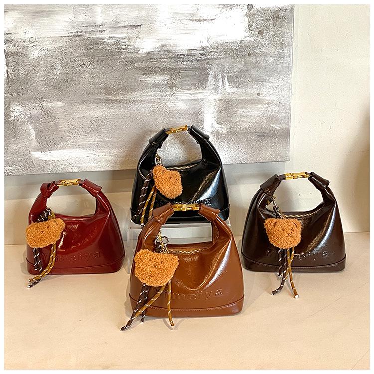 2025 женская повседневная сумка через плечо большой вместимости с фактурным дизайном