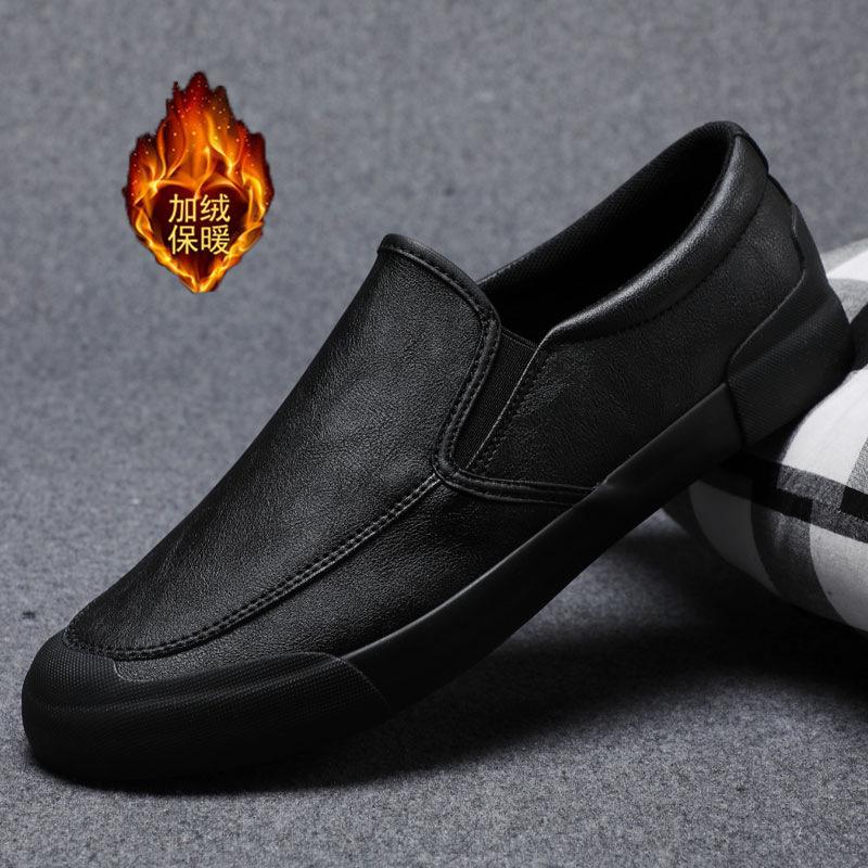 Весенние мужские туфли, туфли-лоферы One Foot, повседневная обувь, британские деловые кожаные туфли, универсальные модные туфли для вождения на мягкой подошве