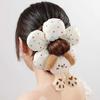 Cartoon Animal Butt Hair Rope Cloth Bun Rubber Bands Hair Tie Cotton Filled Scrunchies Travel