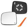 Compatible with 2002-2007 Jeep Liberty KJ Passenger Side Mirror | Right Side Mirrors Glass with Backing Plate, Heated