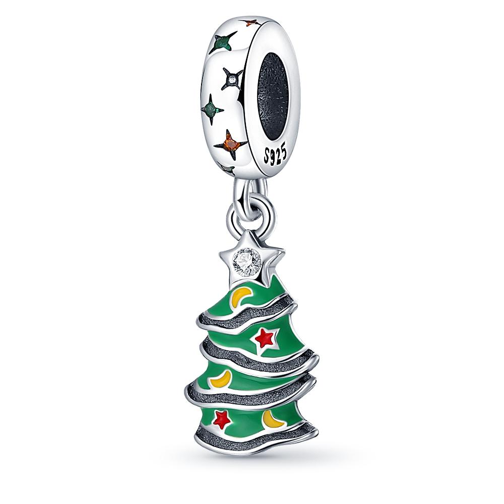 Рождественская елка Шармы Медь Оригинальные Бусины Подходят для Originalcharms Браслет Бусины Украшения Подарки Для Женщин