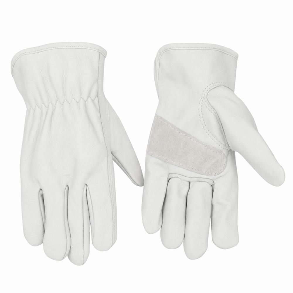 Рабочие перчатки из кожи Flex Grip с эластичным запястьем, утепленные, из коровьей кожи, износостойкие, мягкие, перчатки для защиты при сварке