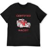 Raygun Сертифицированный Расистский Гонщик Спидстер Сертифицированный Заезд Ретро Мужская Хлопковая Футболка Черная