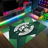 Hibernian FC Design Crystal Velvet Carpet Cozy Non?Slip Printed Rug For Bedroom Living Room Entrance