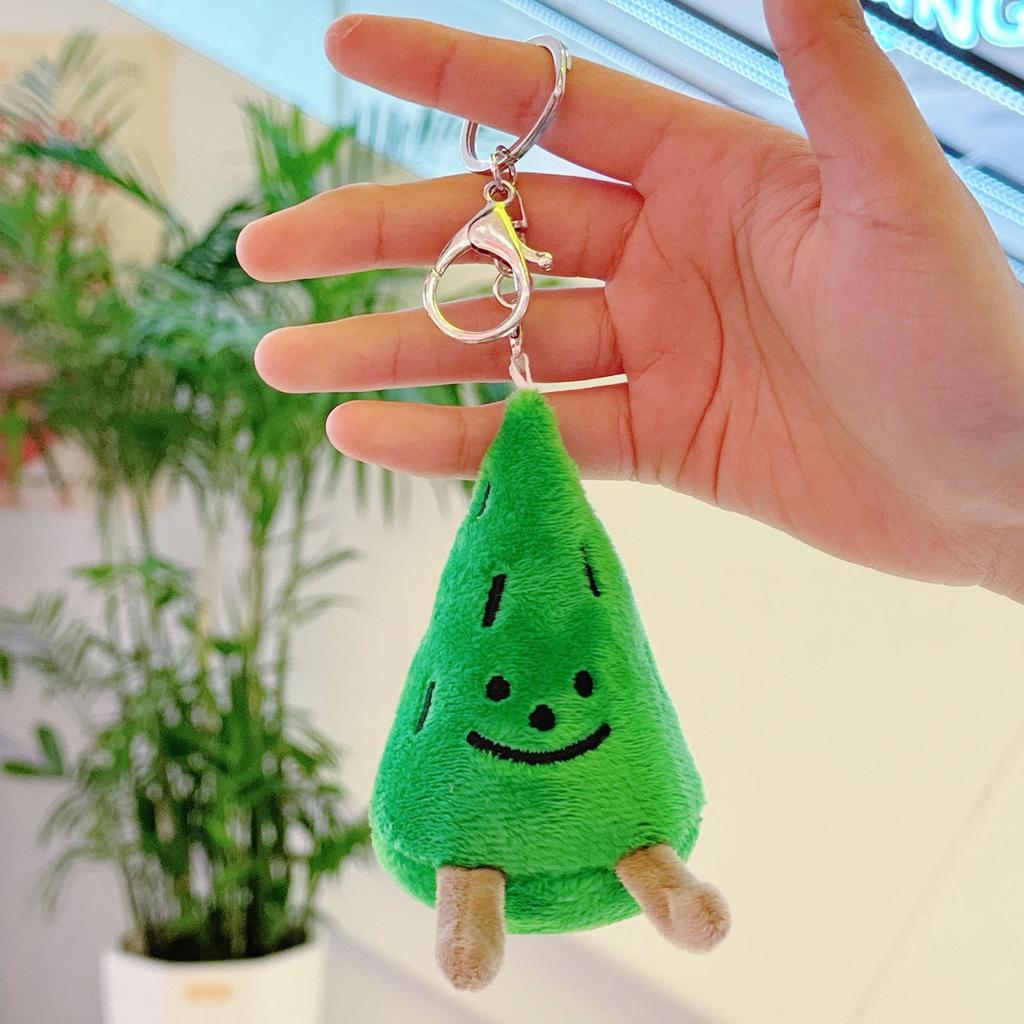 Mini Pine Tree Bag Ornament: Cute Plush Christmas Decoration Keychain