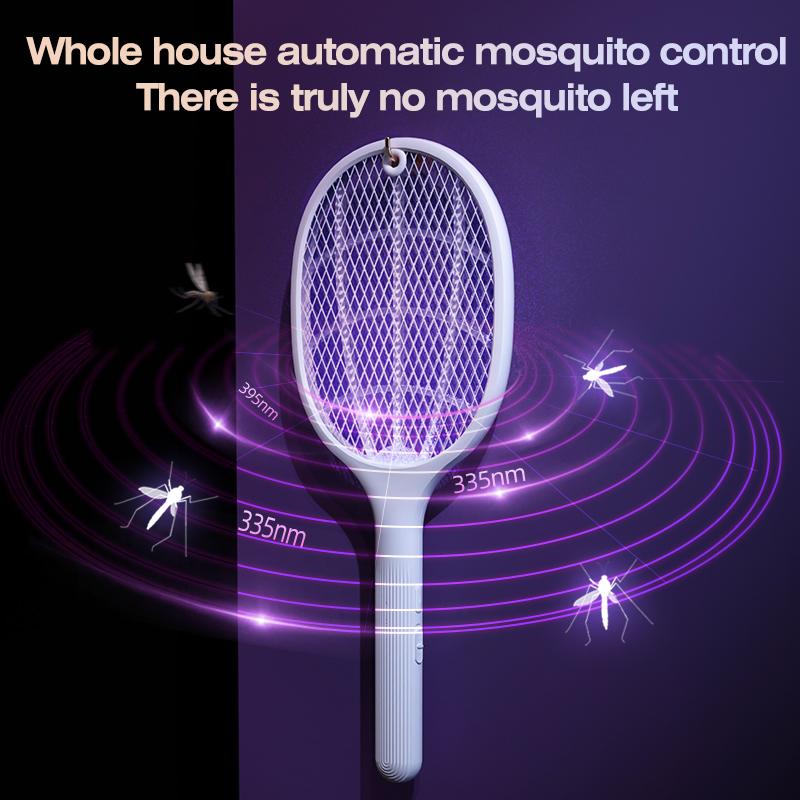 Electric Mosquito Swatter USB Household Electronic Mosquito Killer Rechargeable Mosquito Swatter Electric Shock Mosquito Killer