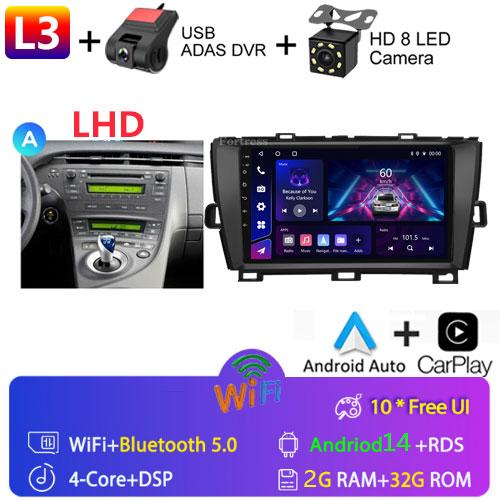 DSP 8G+128G Android 14 для Toyota Prius XW30 2009-2015 автомобильный радиоприемник мультимедиа видеоплеер GPS навигация стерео CarPlay