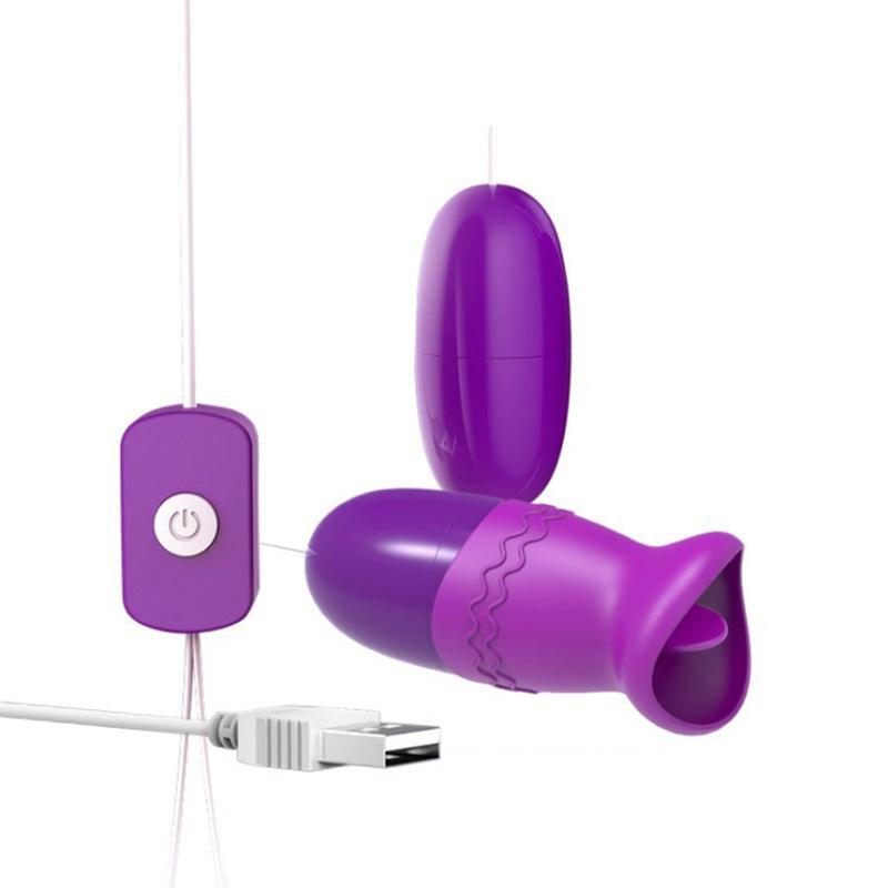 Jump Egg Sex Tongue Vibrator USB Вибрирующие любовные шарики G Point Вагина Famme Стимулятор клитора Игрушки для женщин Мастурбатор клитора