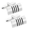 1 Pair Men Cufflinks Drum Shape Fade-Resistant Alloy Cufflinks Casual Formal Wear Banquet Attire Accessories