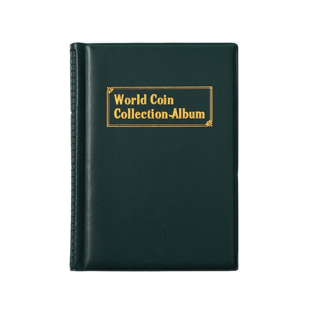PVC Film Coin Collection Book PU Leather Storage Bags Premium Collecting Money Organizer  Gifts