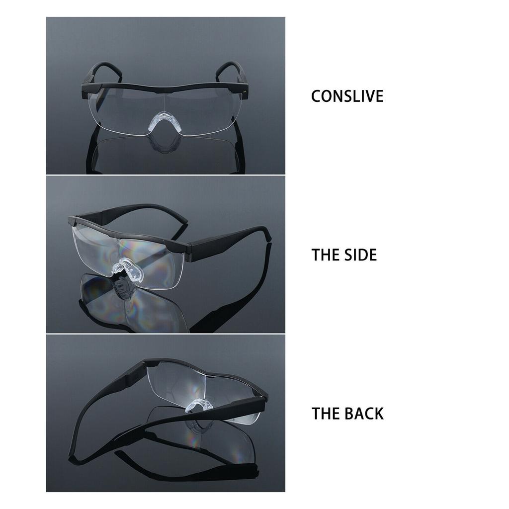 Лупа без помощи рук, лупа 180% со светодиодом для чтения, шитья, родителя