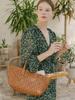 Gisse Genuine Leather Baguette Weaving Shopper Bag Gbw-0013