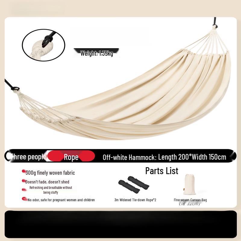 Iron Curtain Three-Person Thickened Outdoor Hammock with Goose Down