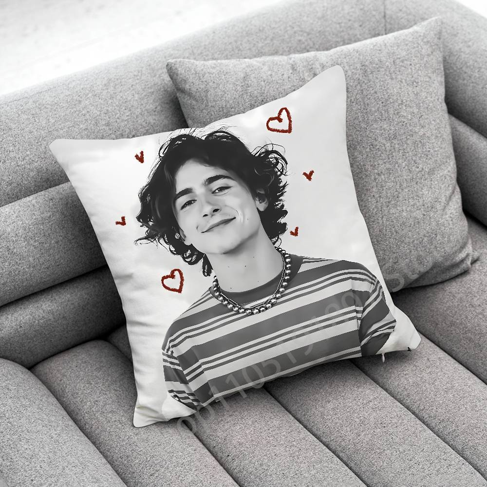 T-Timothee C-Chalamet Throw Pillow Case For 50Cm 30Cm 55Cm 45Cm 40Cm Square Bed Pillowcase Cover