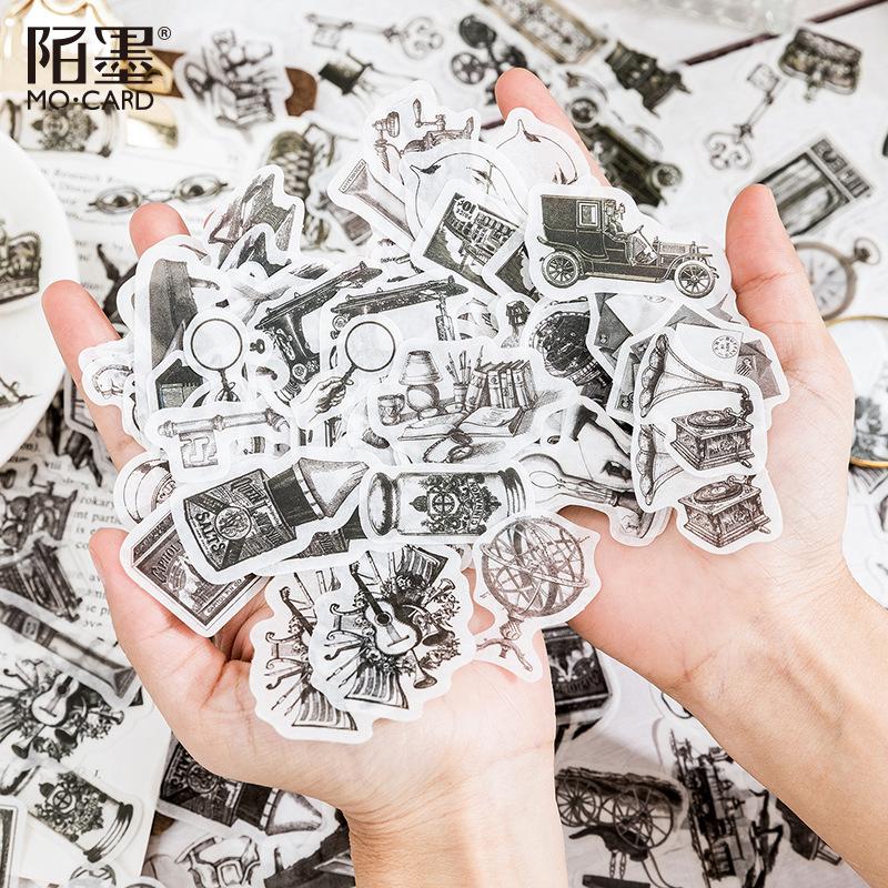 100-Sheet Retro Sticker Collection, Mixed Classic Motifs, Perfect for Laptop & Phone Case Decoration