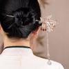 Romantic Cherry Blossom Hair Sticks Chinese Style Hair Clips Elegant Flower Hairpin  Party