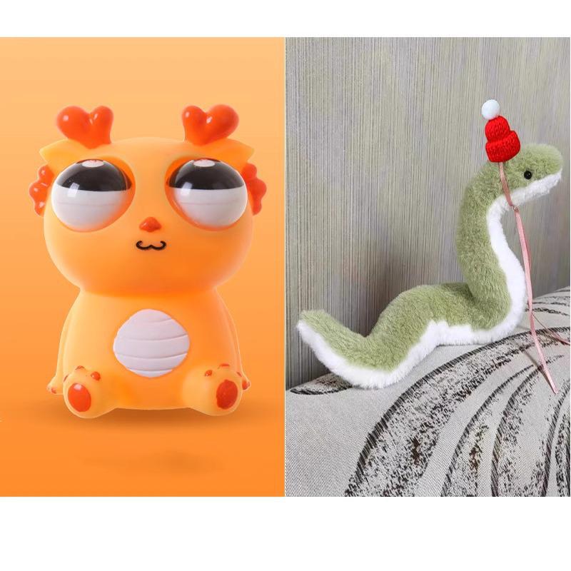 Игрушка-антистресс Dao Le Ge Pop-Eye Dragon - Снятие стресса, сжимайте и щипайте для креативных детских розыгрышей