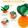 2 Pcs Dog Chew Toys Portable Interactive Treat Dispensing Ball with Squeaker Puppy Dental Care Toys Pet Supplies for Training
