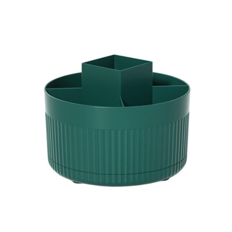 1 шт. Вращающийся тубус для хранения кистей для макияжа, ПП, стойка для хранения большой вместимости, для косметических кистей, хранения канцелярских товаров