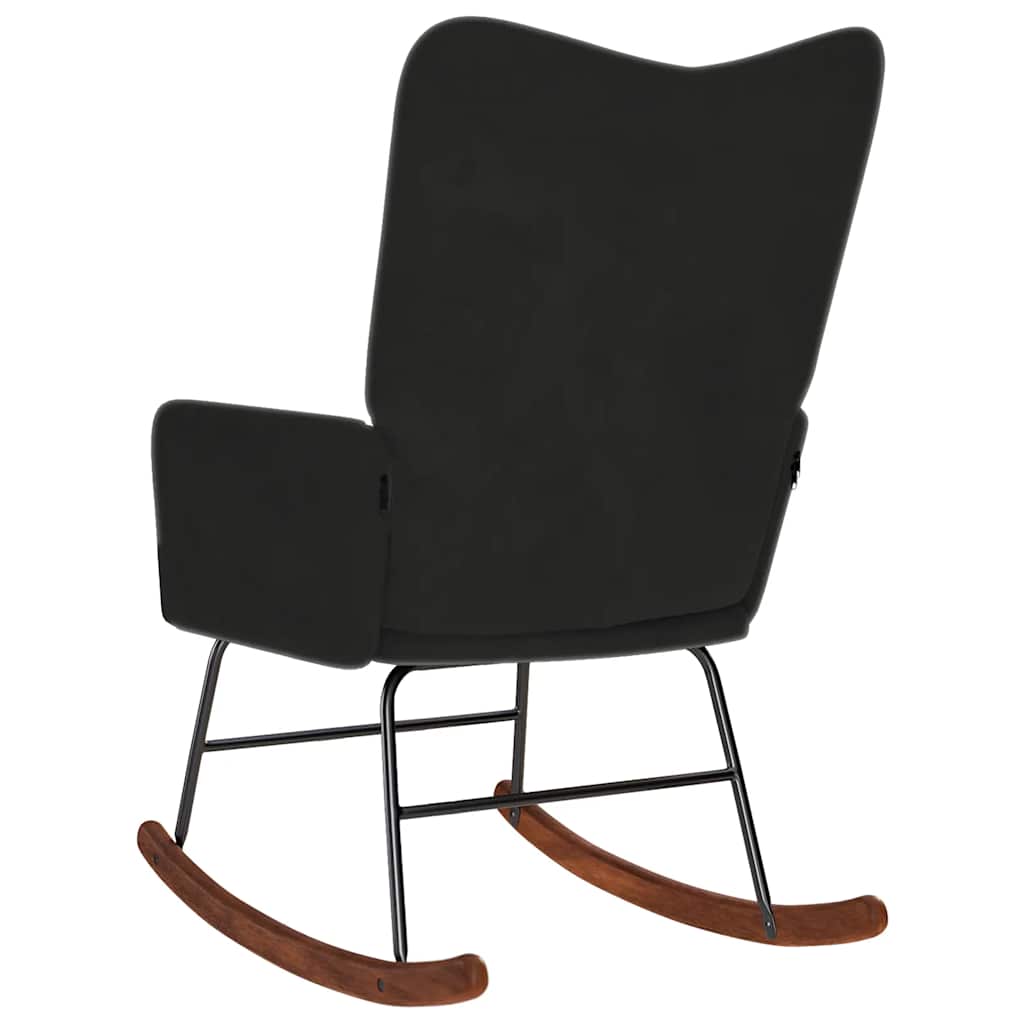 Black Velvet Rocking Chair