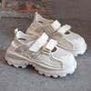 Hollow Daddy Shoes Women's Breathable 2025 Summer New Velcro Mesh Versatile Thick Sole Lightweight Sports Sandals Tide