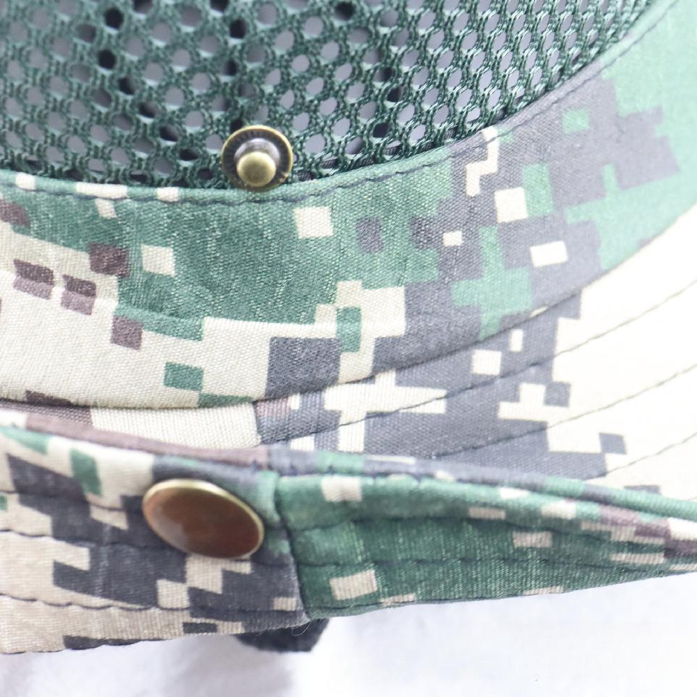 Camouflage Sun Hat for Men Summer Big Eave Sunshade Hat Outdoor Sport Climbing Hat Fishing Caps for Men Foldable with Buckle