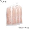 3 шт., прозрачная одежда, пылезащитный чехол, гардероб, пальто, костюм, противопыльная висячая сумка