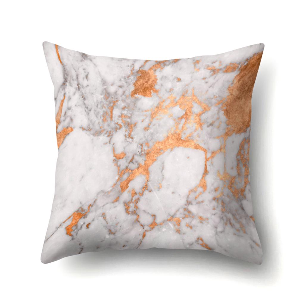 Geometric Marble Pattern Polyester Pillow Case European and American Fashion Simple Pillow Case