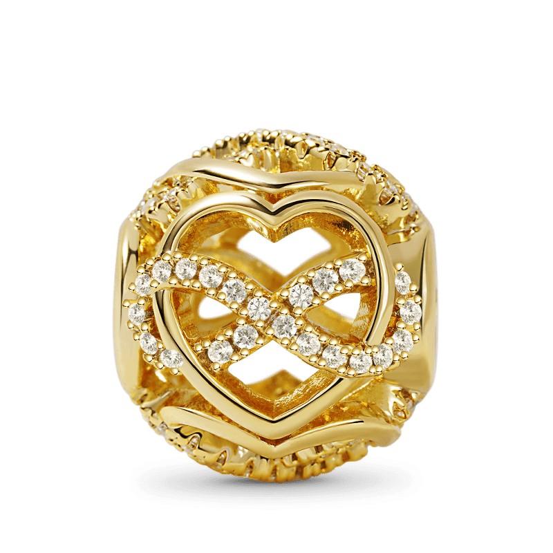 New Gold Plating Bee Family Tree Snake Pine Nuts Charms Beads Fit Original Pendant Bracelet Diy Fashion Woman Jewelry