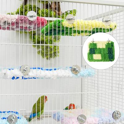 Жердочка для птиц, подставка-платформа для попугаев, плюшевая жердочка-полка для волнистых попугайчиков, аксессуары для клетки мелких животных для конуров, волнистых попугайчиков