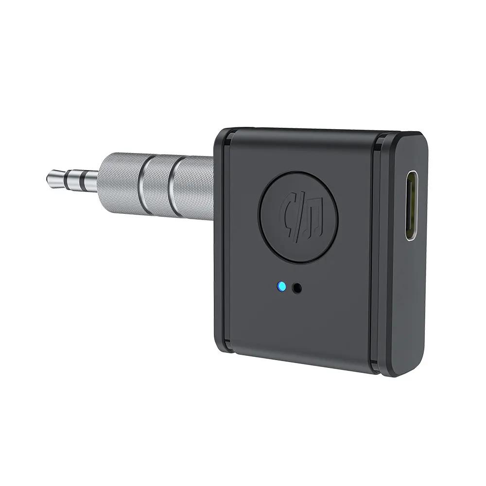 Bluetooth 5.3 Aux приемник беспроводной автомобильный Bluetooth адаптер 3,5 мм на 3,5 мм разъем аудио музыка микрофон гарнитура адаптер для автомобильного динамика